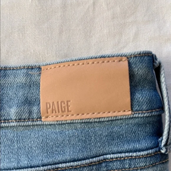 PAIGE Light Blue Flare Jeans - Picture 9 of 12